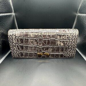 Miu Miu Bifold Long Wallet - Crocodile pattern